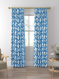 Harlequin x Sophie Robinson Dappled Leaf Made to Measure Curtains or Roman Blind, Lapis - thumbnail 5