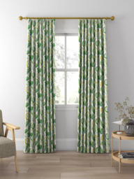 Sanderson Jackfruit Made to Measure Curtains or Roman Blind, Botanical Green - thumbnail 3
