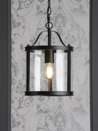 Laura Ashley Harrington Pendant Ceiling Light, Black - thumbnail 3