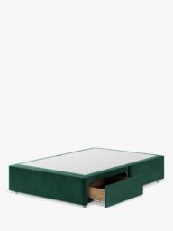 Hypnos Non-Sprung Upholstered 2 Drawer Divan Base, Double - thumbnail 2