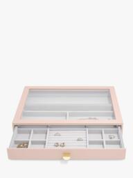 Stackers Supersize Glass Lid 3 Drawer Jewellery Box - thumbnail 4