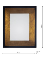 Laura Ashley Cara Rectangular Wall Mirror, 114 x 94cm, Bronze - thumbnail 6