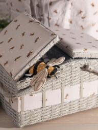 Milward Bee Twin Lid Sewing Basket - thumbnail 3