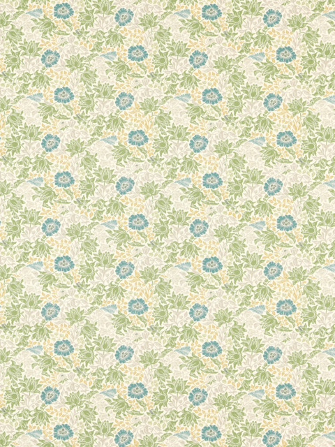 Clarke & Clarke Mallow Made to Measure Curtains or Roman Blind, Apple/Linen - image 1