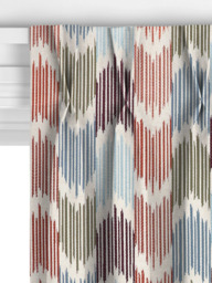 John Lewis Valle Ikat Made to Measure Curtains or Roman Blind, Blue/Multi - thumbnail 5