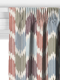John Lewis Valle Ikat Made to Measure Curtains or Roman Blind, Blue/Multi - thumbnail 3