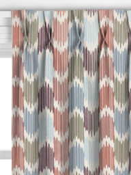 John Lewis Valle Ikat Made to Measure Curtains or Roman Blind, Blue/Multi - thumbnail 4