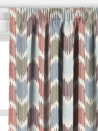 John Lewis Valle Ikat Made to Measure Curtains or Roman Blind, Blue/Multi - thumbnail 2