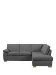 John Lewis Camden RHF Chaise Corner Leather Sofa, Light Leg - thumbnail 5