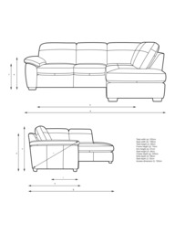 John Lewis Camden RHF Chaise Corner Leather Sofa, Light Leg - thumbnail 2