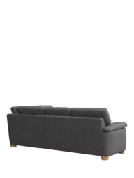 John Lewis Camden RHF Chaise Corner Leather Sofa, Light Leg - thumbnail 4