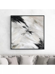 John Lewis Yharnna 'Aurora' Framed Print, 106 x 106cm, Black - thumbnail 2