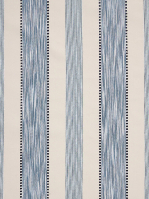 John Lewis Denver Stripe Made to Measure Curtains or Roman Blind, Lake Blue