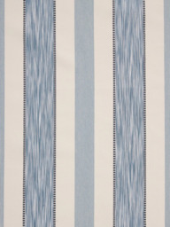 John Lewis Denver Stripe Made to Measure Curtains or Roman Blind, Lake Blue