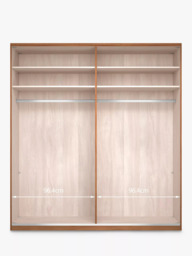 John Lewis Elstra 200cm Mirrored 4 Hinged Doors Wardrobe - thumbnail 4
