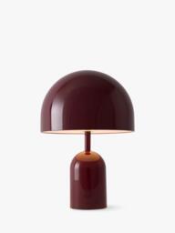 Tom Dixon Bell Portable Table Lamp, Burgundy