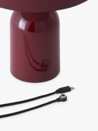 Tom Dixon Bell Portable Table Lamp, Burgundy - thumbnail 6