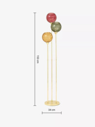 MADE Ilaria Triple Floor Lamp, Green - thumbnail 4