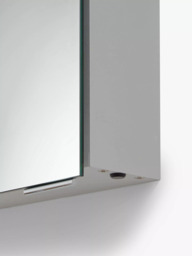 John Lewis Ariel Single Mirrored and Illuminated Bathroom Cabinet - thumbnail 5