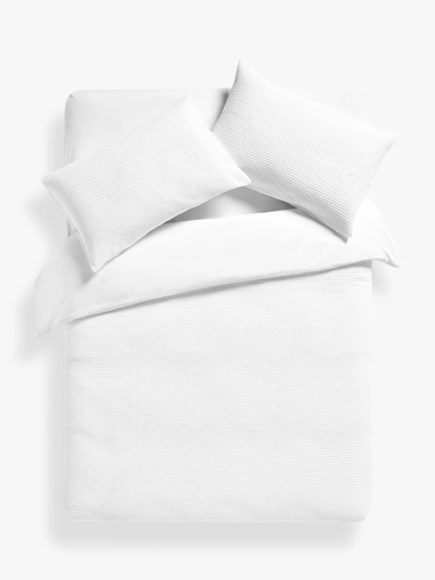 John Lewis Aurelia Pure Cotton Waffle Duvet Cover Set - image 1