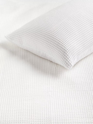 John Lewis Aurelia Pure Cotton Waffle Duvet Cover Set - thumbnail 2