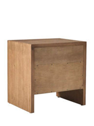 west elm Miles Bedside Table, Ivory Lacquer/Toasted Oak - thumbnail 5