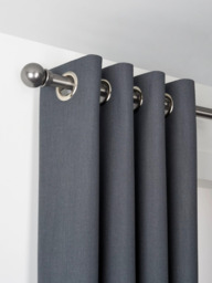 John Lewis Select Classic Eyelet Curtain Pole with Ball Finial, Wall Fix, Dia.25mm - thumbnail 1