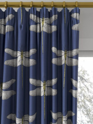 Harlequin Demoiselle Made to Measure Curtains or Roman Blind, Ink/Chartreuse - thumbnail 2