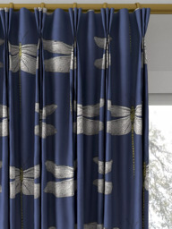 Harlequin Demoiselle Made to Measure Curtains or Roman Blind, Ink/Chartreuse - thumbnail 6