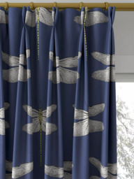 Harlequin Demoiselle Made to Measure Curtains or Roman Blind, Ink/Chartreuse - thumbnail 4