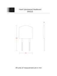 John Lewis Hazel Upholstered Headboard, Single - thumbnail 4