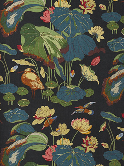 GP & J Baker Nympheus Made to Measure Curtains or Roman Blind, Teal/Green - image 1