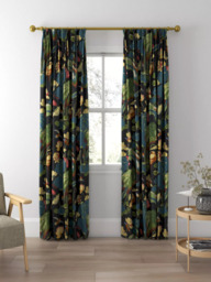 GP & J Baker Nympheus Made to Measure Curtains or Roman Blind, Teal/Green - thumbnail 5