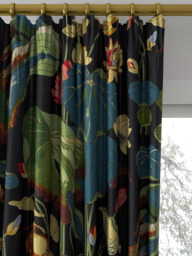 GP & J Baker Nympheus Made to Measure Curtains or Roman Blind, Teal/Green - thumbnail 2