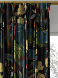 GP & J Baker Nympheus Made to Measure Curtains or Roman Blind, Teal/Green - thumbnail 6