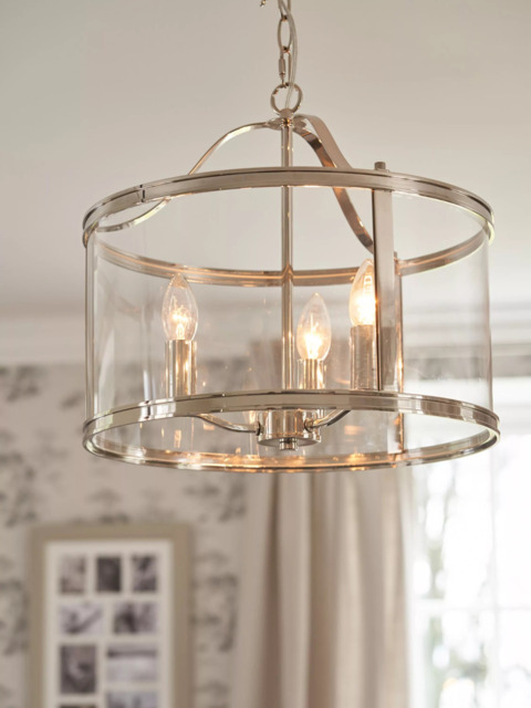 Laura Ashley Harrington 3 Arm Glass Ceiling Light - image 1