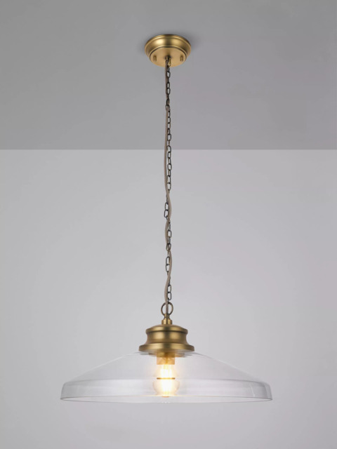 John Lewis Tula Large Glass Pendant Ceiling Light - image 1