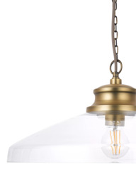 John Lewis Tula Large Glass Pendant Ceiling Light - thumbnail 5