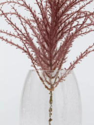 John Lewis Crackle Glass Barrel Vase, H25cm, Clear - thumbnail 3