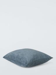 John Lewis Chenille Cushion, Blue - thumbnail 2
