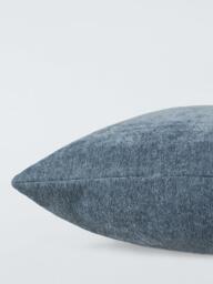 John Lewis Chenille Cushion, Blue - thumbnail 3