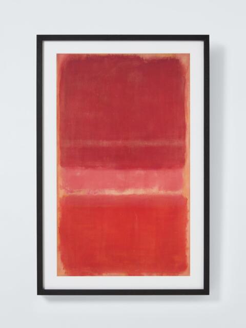 John Lewis Mark Rothko 'Untitled Red, c.1956' Framed Print & Mount, 88.5 x 58.5cm, Red - image 1