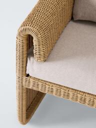 John Lewis Cove Woven 2-Seater Garden Sofa, Natural - thumbnail 5