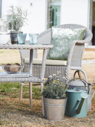 Daro Cebu 2-Seater Garden Bistro Table & Chairs Set, Antique White Wash - thumbnail 3