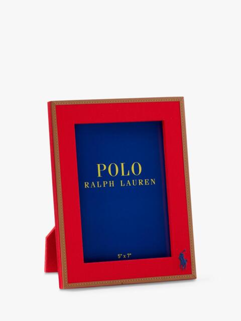 "Ralph Lauren Polo Icon Photo Frame, 5 x 7"" (13 x 18cm), Red/Blue" - image 1