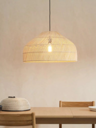 MADE Java Rattan Large Lamp Shade, 60cm, Light Brown - thumbnail 6