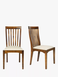 Laura Ashley Garrat Dining Chairs, Set of 2, Dark Brown - thumbnail 1