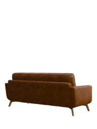 John Lewis Barbican Grand 4 Seater Leather Sofa, Light Leg - thumbnail 4
