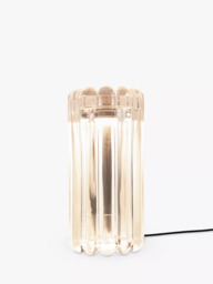 Tom Dixon Press Ribbed Glass LED Table Lamp, Clear - thumbnail 2