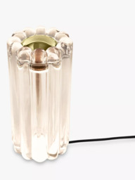 Tom Dixon Press Ribbed Glass LED Table Lamp, Clear - thumbnail 1